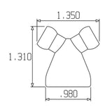 Loc-Line ½" to ¼" Y Reducer - www.ASAP-Aquarium.com