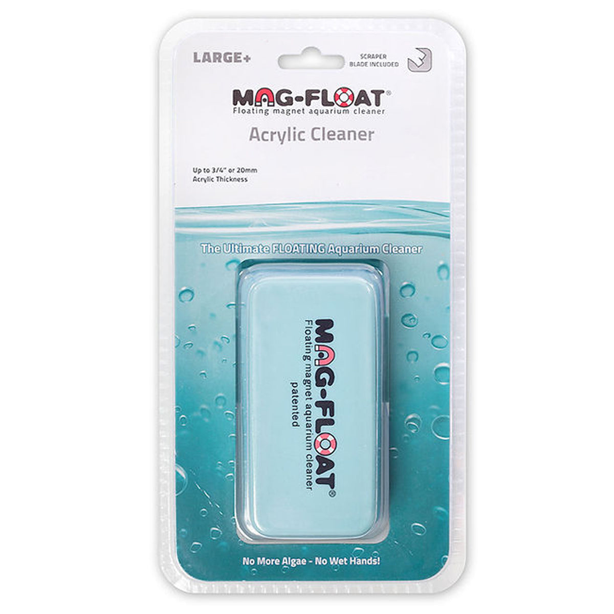 Mag-Float 410A Large+ Magnetic Acrylic Aquarium Cleaner | ASAP Aquarium