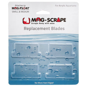Mag-Float Acrylic Replacement Blades for Small & Medium 4 Pack - www.ASAP-Aquarium.com