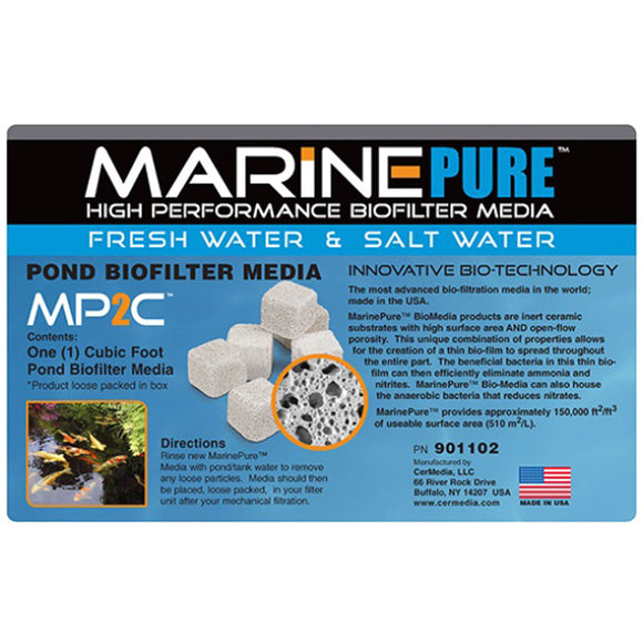 MarinePure MP2C 1 CU FT High Performance Biofilter Media 2” Cubes - www.ASAP-Aquarium.com
