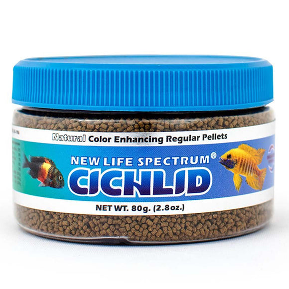 New Life Spectrum CICHLID Pellets 80g Color Enhancing Fish Food - www.ASAP-Aquarium.com