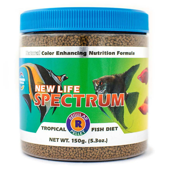 New Life Spectrum TROPICAL FISH Regular Pellet 150g Fish Food - www.ASAP-Aquarium.com