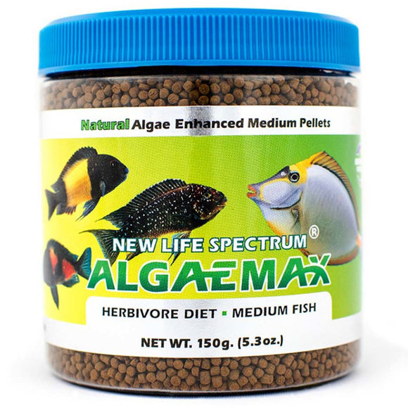 New Life Spectrum ALGAEMAX Medium Pellet 150g Fish Food - www.ASAP-Aquarium.com