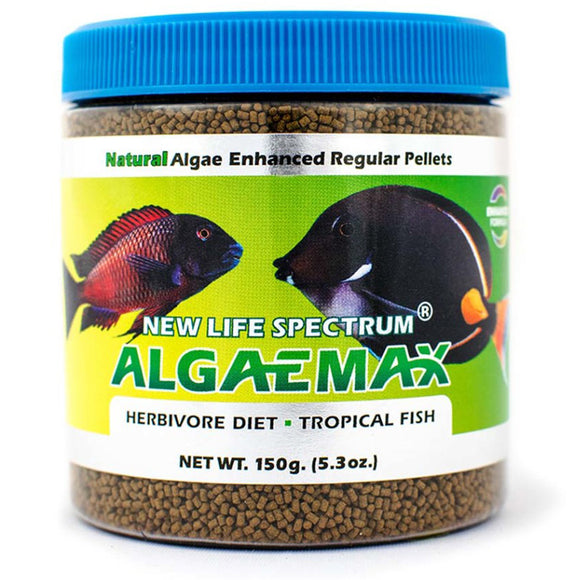 New Life Spectrum ALGAEMAX Regular Pellet 150g Fish Food - www.ASAP-Aquarium.com