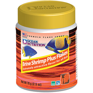 Ocean Nutrition Brine Shrimp Plus Flakes 70 grams (2.5 oz) - www.ASAP-Aquarium.com