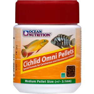 Ocean Nutrition Cichlid Omni Pellets MEDIUM 100 grams (3.5 oz) - www.ASAP-Aquarium.com
