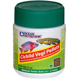Ocean Nutrition Cichlid Vegi Pellets MEDIUM 100 grams (3.5 oz) - www.ASAP-Aquarium.com