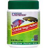 Ocean Nutrition Cichlid Vegi Pellets MEDIUM 200 grams (7oz) - www.ASAP-Aquarium.com