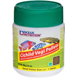 Ocean Nutrition Cichlid Vegi Pellets SMALL 100 grams (3.5 oz) - www.ASAP-Aquarium.com