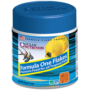 Ocean Nutrition Formula One Flakes 34 grams (1.2 oz) Fish Food - www.ASAP-Aquarium.com