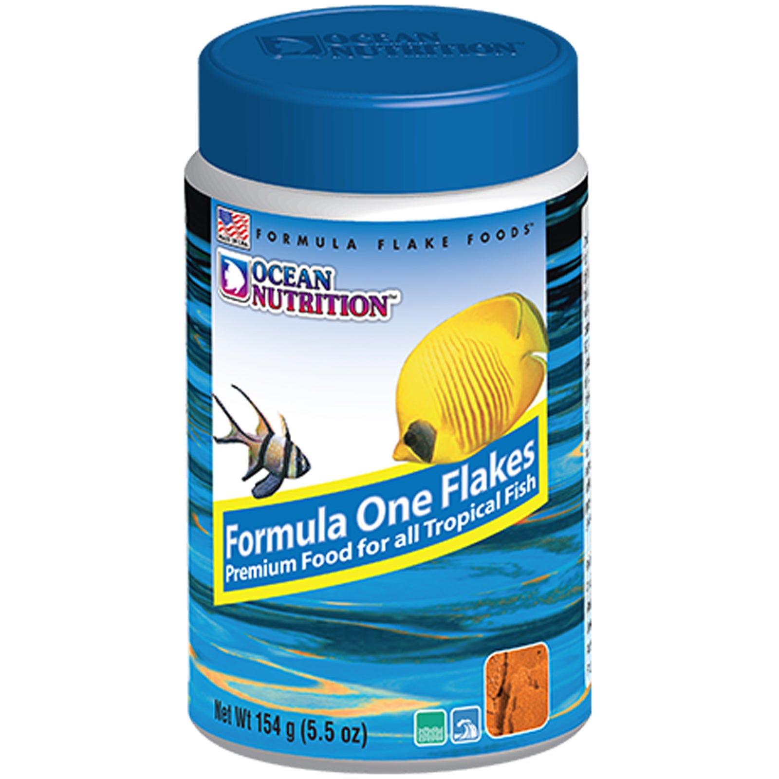 Ocean Nutrition Formula One Flakes 154 grams (5.5 oz) Fish Food | ASAP ...