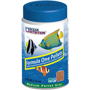 Ocean Nutrition Formula One Pellets MEDIUM 400 grams (14 oz) Fish Food - www.ASAP-Aquarium.com