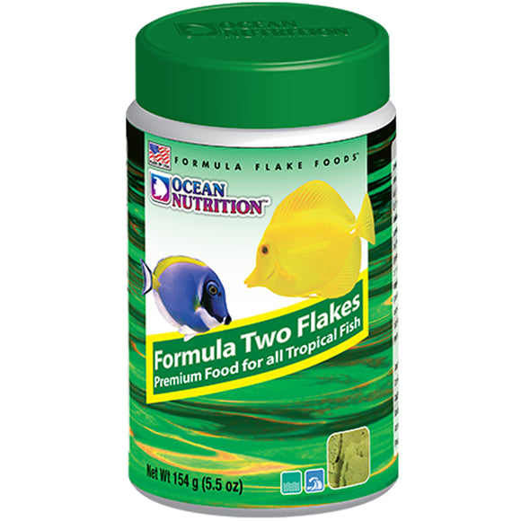 Ocean Nutrition Formula Two Flakes 154 grams (5.5 oz) Fish Food - www.ASAP-Aquarium.com