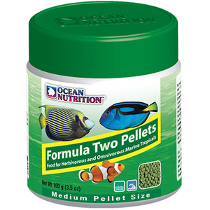 Ocean Nutrition Formula Two Pellets MEDIUM 100 grams (3.5 oz) Fish Food - www.ASAP-Aquarium.com
