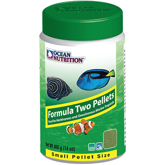 Ocean Nutrition Formula Two Pellets SMALL 400 grams (14 oz) Fish Food - www.ASAP-Aquarium.com