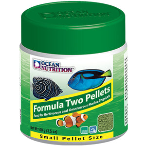 Ocean Nutrition Formula Two Pellets SMALL 100 grams (3.5 oz) Fish Food - www.ASAP-Aquarium.com
