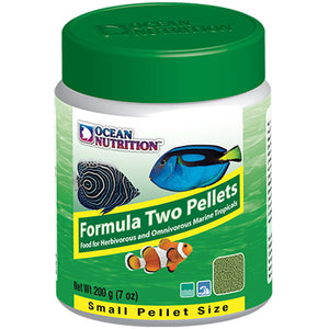 Ocean Nutrition Formula Two Pellets SMALL 200 grams (7 oz) Fish Food - www.ASAP-Aquarium.com
