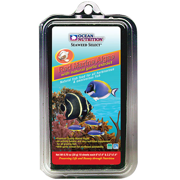 Ocean Nutrition Red Marine Algae 30 grams (10 sheets) Fish Food - www.ASAP-Aquarium.com