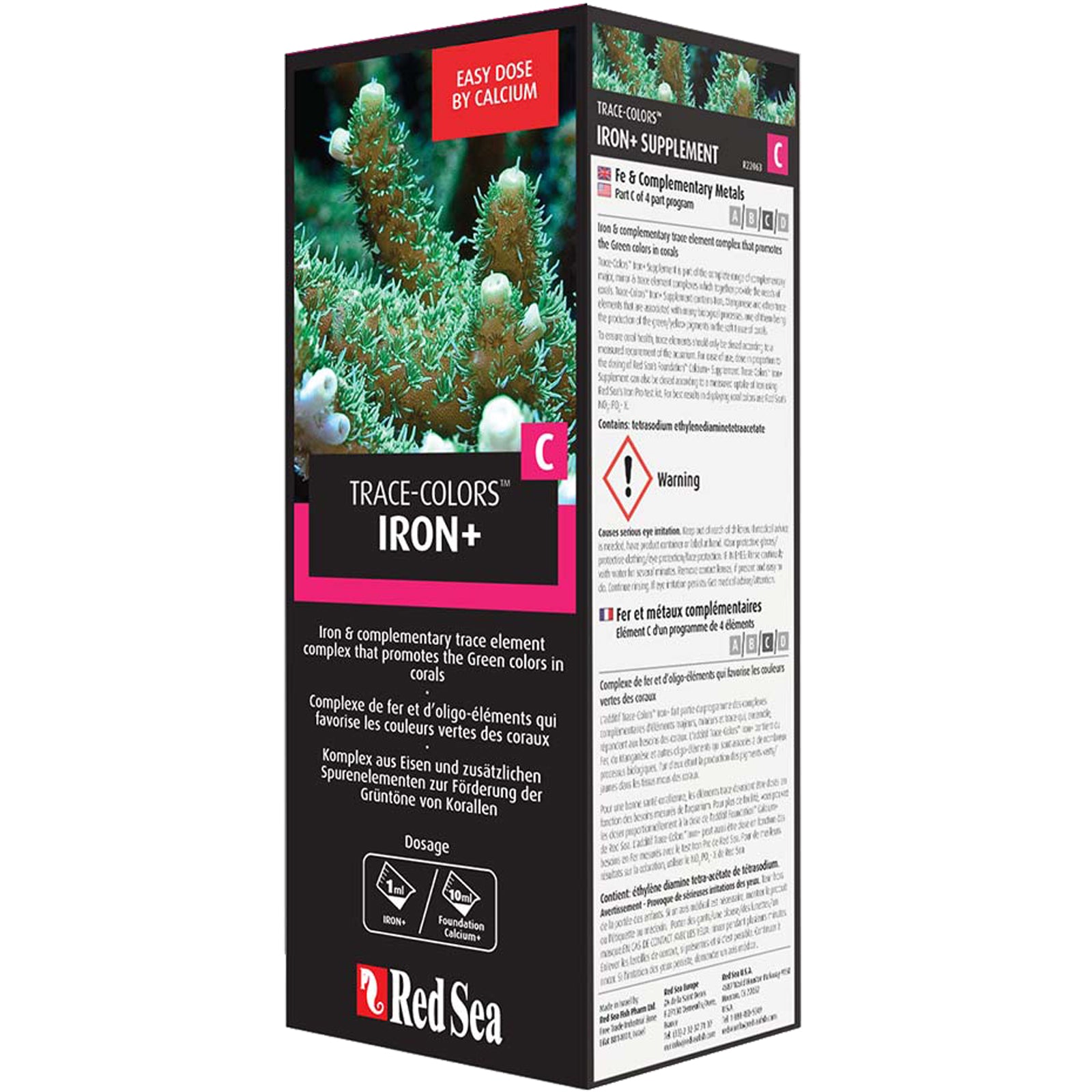 Red Sea Trace Colors C Iron+ Supplement 500mL | ASAP Aquarium