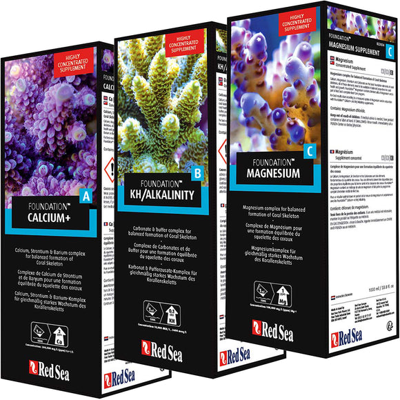 Red Sea Foundation ABC Supplements Complete Pro Pack - www.ASAP-Aquarium.com