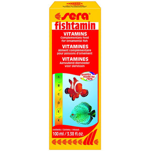 Sera Fishtamin 100 ml Liquid Vitamin Formula for Marine & Freshwater Fish - www.ASAP-Aquarium.com