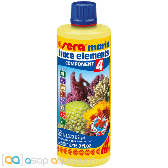 Sera Marin Component 4 Trace Elements Kationics 500 ml (16.9 fl. oz.) - www.ASAP-Aquarium.com