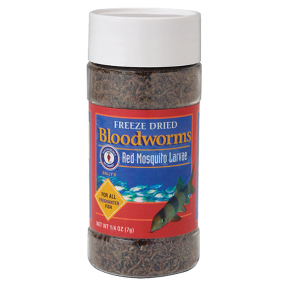 San Francisco Bay Brand Bloodworms Freeze Dried 0.25 oz - www.ASAP-Aquarium.com
