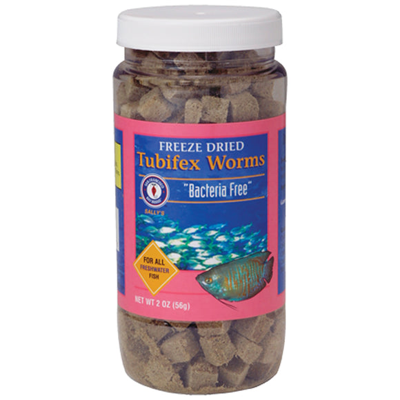 San Francisco Bay Brand Tubifex Worms Freeze Dried 2 oz - www.ASAP-Aquarium.com