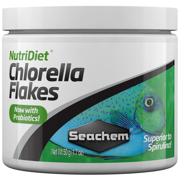 Seachem NutriDiet Chlorella Flakes 50 grams - ASAP Aquarium