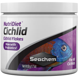Seachem NutriDiet Cichlid Flakes 50 grams - ASAP Aquarium