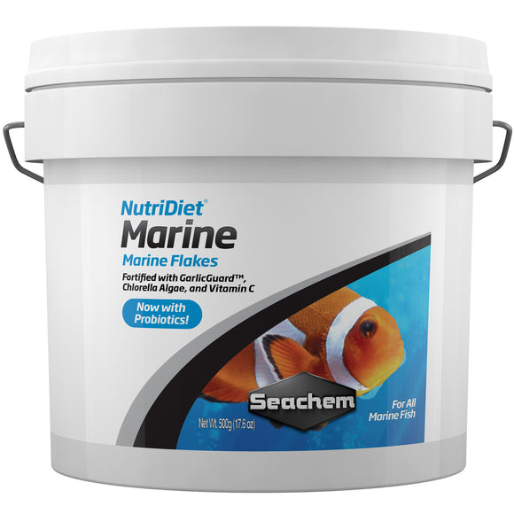 Seachem NutriDiet Marine Flakes 500 grams - ASAP Aquarium