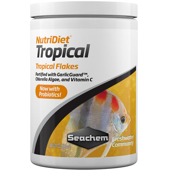 Seachem NutriDiet Tropical Flakes 100 grams - ASAP Aquarium