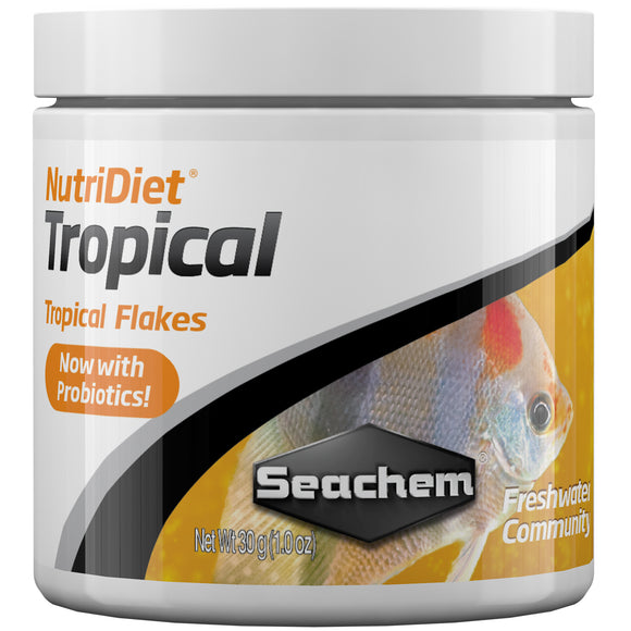 Seachem NutriDiet Tropical Flakes 30 grams - ASAP Aquarium