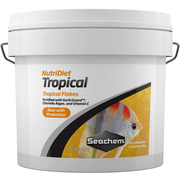 Seachem NutriDiet Tropical Flakes 500 grams - ASAP Aquarium