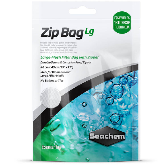 Seachem Zip Bag Lg - www.ASAP-Aquarium.com