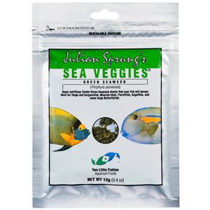 Two Little Fishies Sea Veggies Green Seaweed 12g - www.ASAP-Aquarium.com