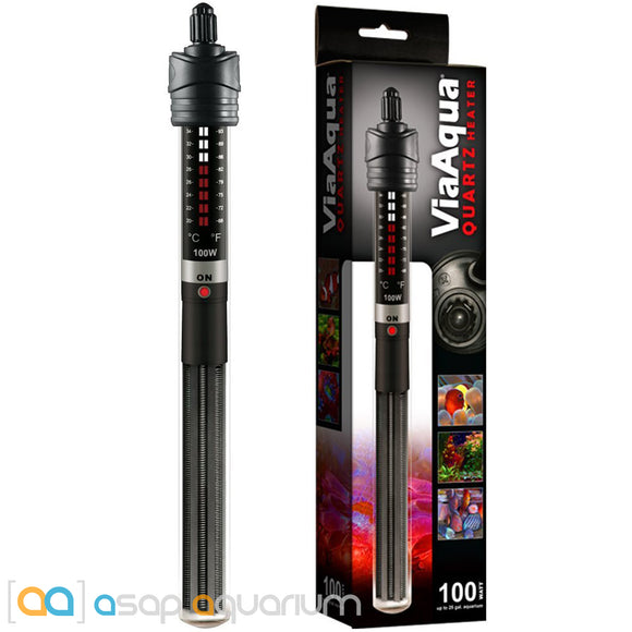 ViaAqua Quartz Aquarium Heater 100 Watt - www.ASAP-Aquarium.com