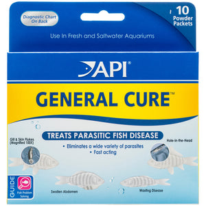 API General Cure 10 Packets 325 mg Each - ASAP Aquarium