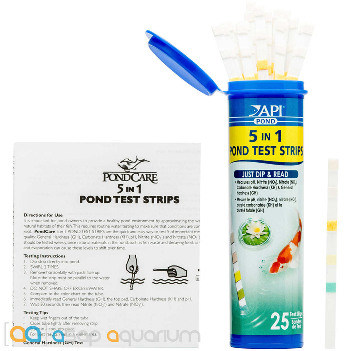Api Test 5 In 1 Kit API Pond 5-in-1 Test Strips– ASAP Aquarium