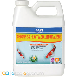 API Pond Chlorine & Heavy Metal Neutralizer 32oz. - ASAP Aquarium