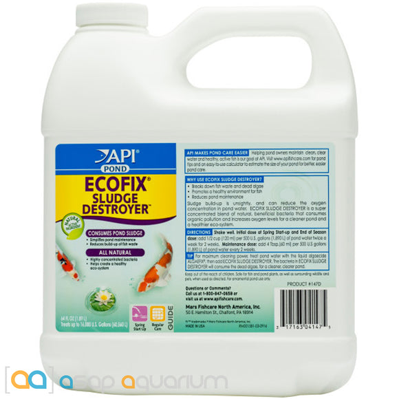 API Pond EcoFix Sludge Destroyer 64oz. - ASAP Aquarium