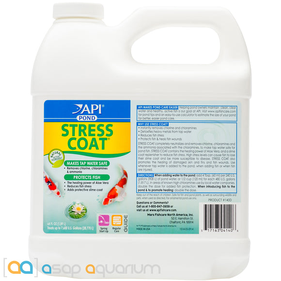 API Pond Stress Coat 64oz. - ASAP Aquarium