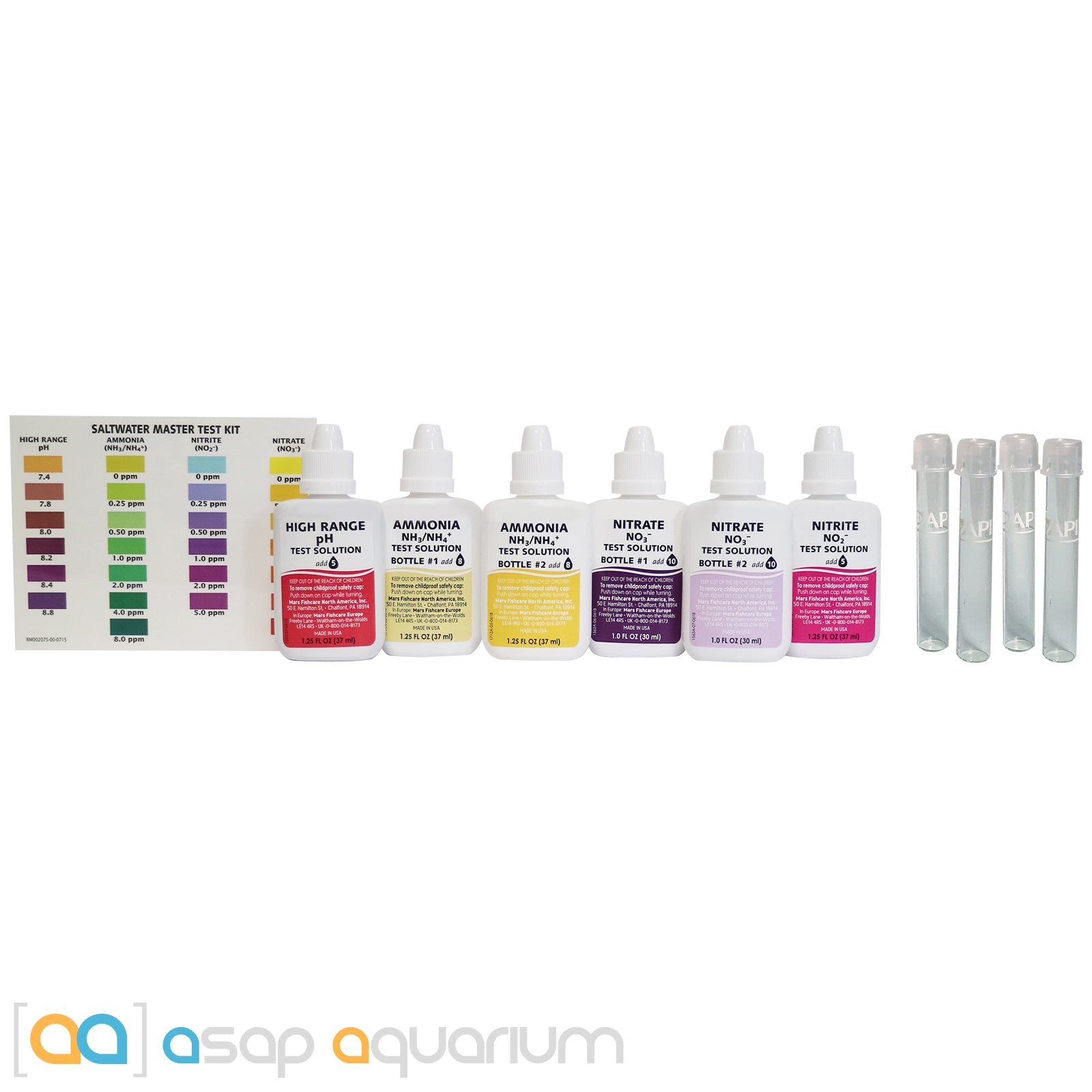 Api Nitrite Saltwater Color Card API Saltwater Master Test Kit– ASAP Aquarium