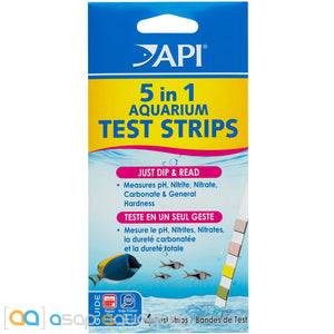 API 5-in-1 Test Strips 4 Count - ASAP Aquarium