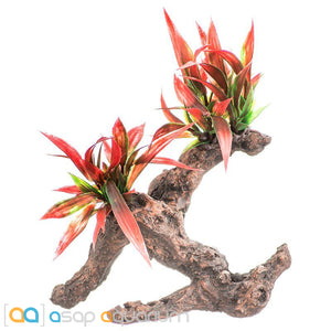Aquatop Driftwood Aquarium Plant Firey Red 6" Wide x 7" High - www.ASAP-Aquarium.com