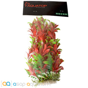 Aquatop Hygro Aquarium Plant Red & Green 20" High with Weighted Base - www.ASAP-Aquarium.com