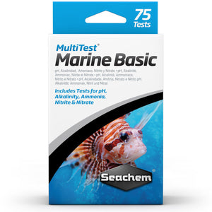 Seachem MultiTest Marine Basic Test Kit - ASAP Aquarium