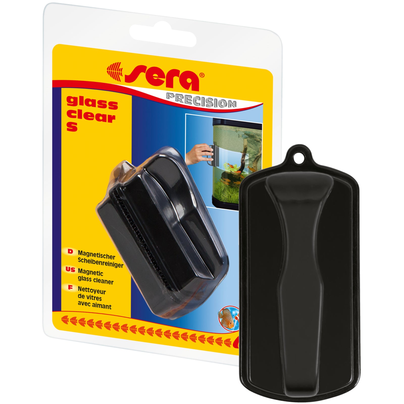 sera Glass Clear Small Magnetic Glass Cleaner | ASAP Aquarium