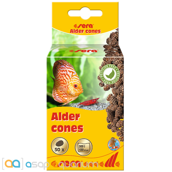 Sera Alder Cones 50 pieces - www.ASAP-Aquarium.com