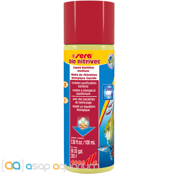 Sera Bio Nitrivec Biofilter Liquid 100 ml (3.38 oz.) - www.ASAP-Aquarium.com